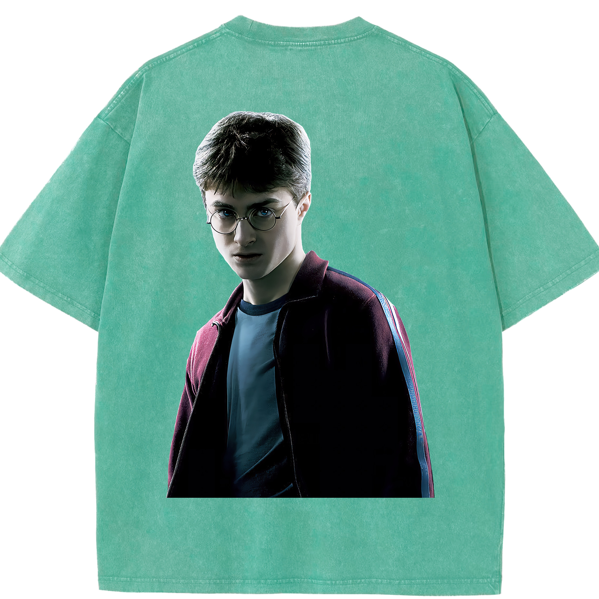 （画像用） Harry Potter ハリー・ポッターシリーズ 綿100% ヴィンテージ風 半袖Tシャツ（背面プリント）